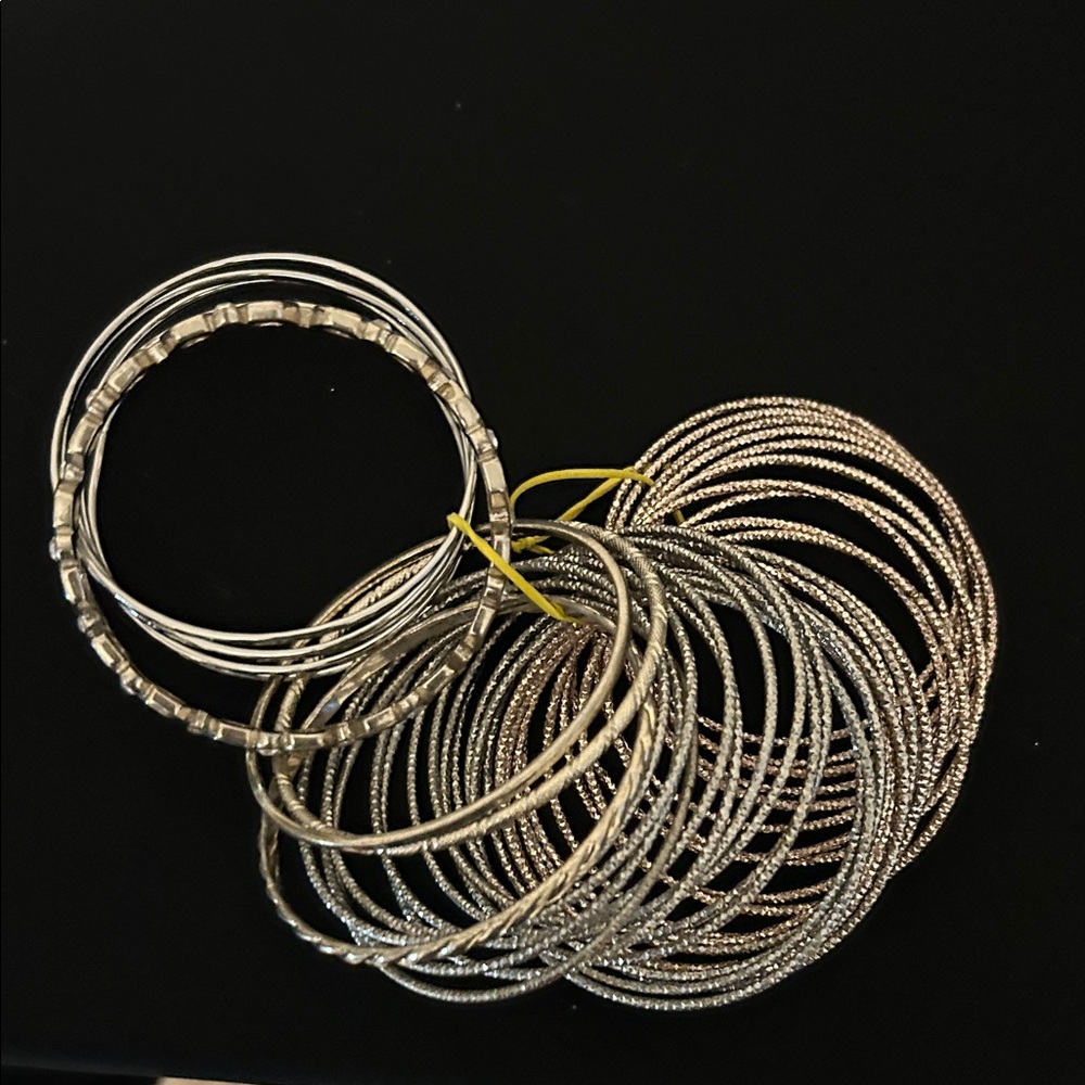 Chic Silver and Gold  Bangle Bracelets